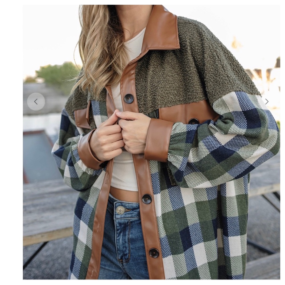 Three Multi Fabric Color Boho Blocked-Color Shack… - image 4